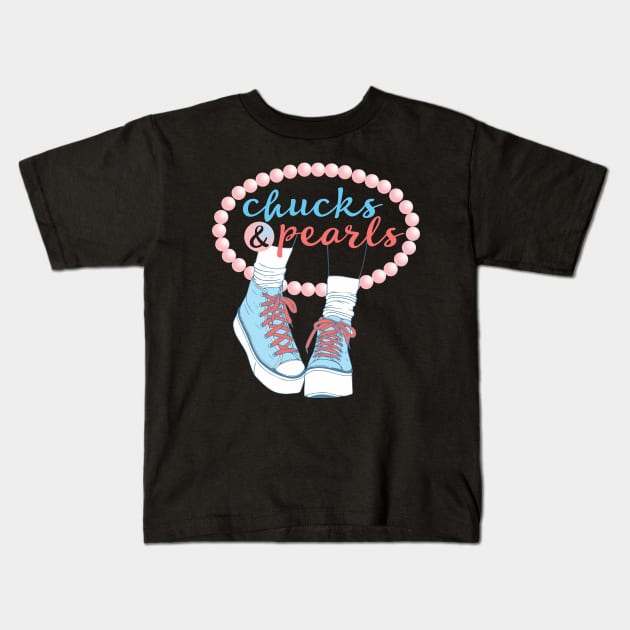 chucks and pearls 2021 Kids T-Shirt by SoulVector